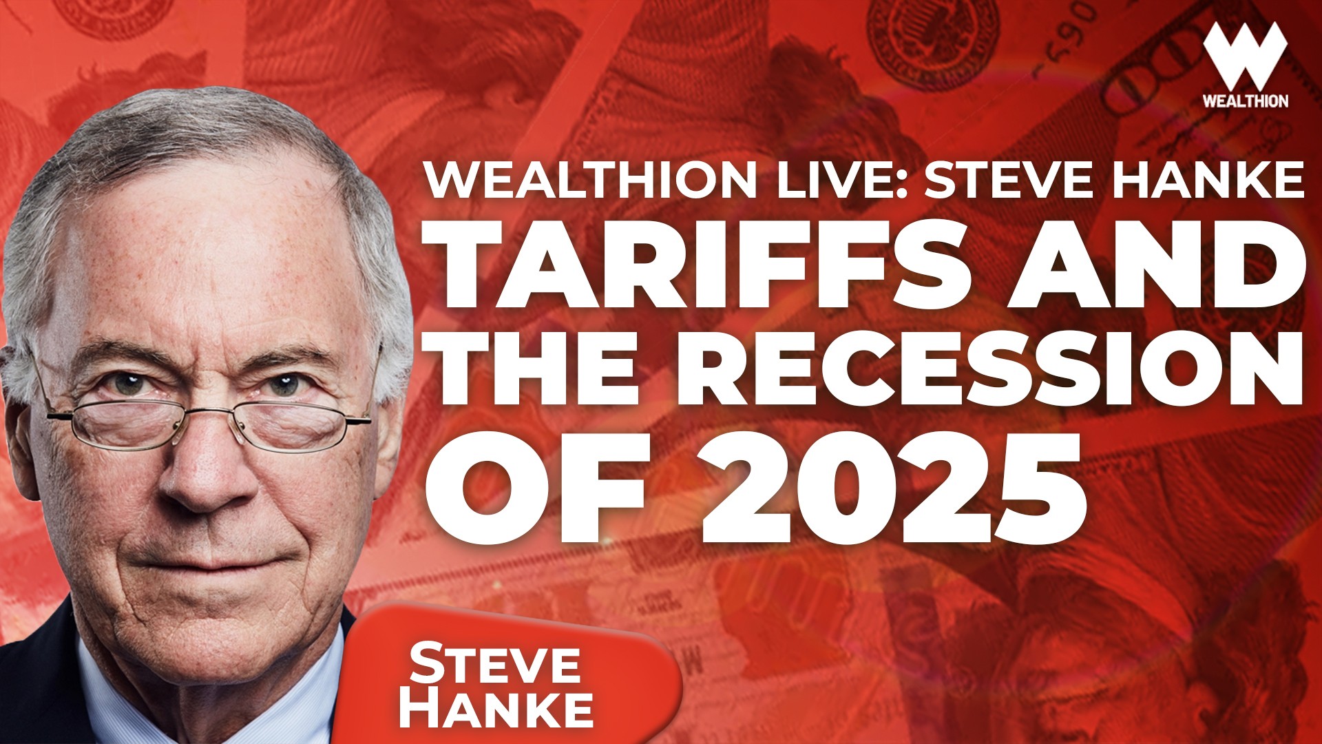 Wealthion Live: Steve Hanke: Tariffs and the Recession of 2025